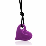 Purple Grape Heart Necklace